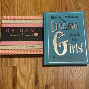 Daring Book for Girls and Origami love notes kit